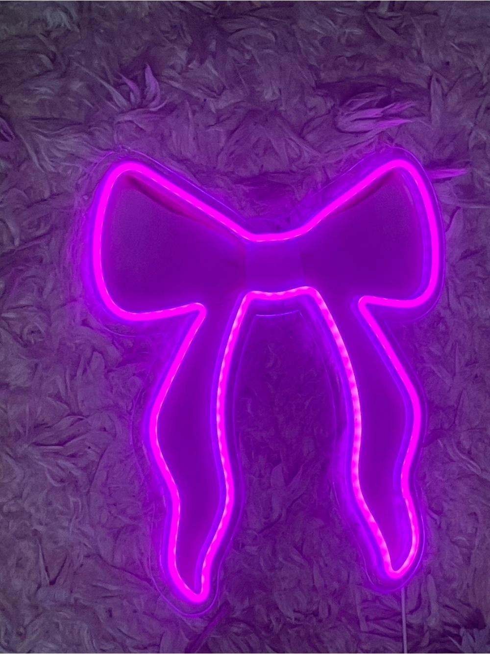 Pink LED Bow Light